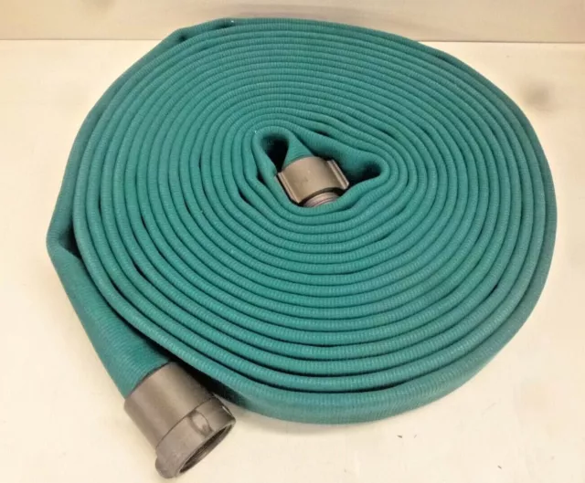 NEW! JAFLINE Attack Line Fire Hose, 50 Ft. L, Green, Hd G52H15HDG50N