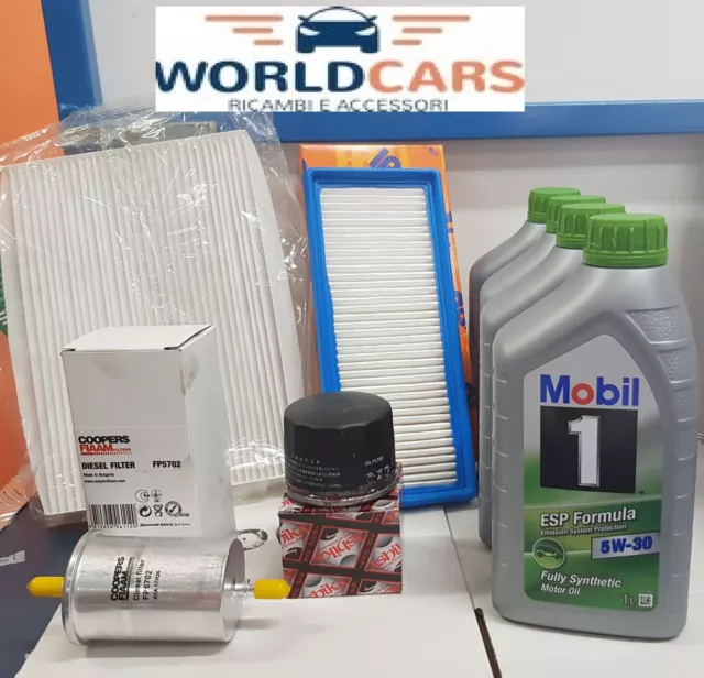 Kit Tagliando Smart 451 800 Cdi Diesel4 Filtri Bosch 4 Lt Mobil Esp 5W30