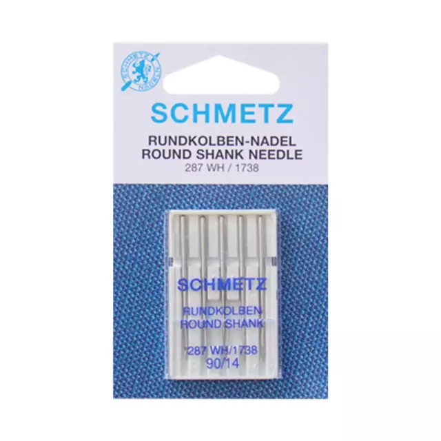 Schmetz "Round Shank" Overlocker Sewing Machine Needles - 5 Pack - Choose Your S