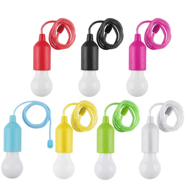 fr Simple Colorful Rope Lamp Creative LED Hanging Light Bulb Energy Saving Batte