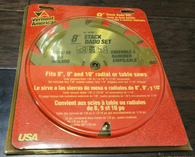 Vermont American 8" Stack Dado Set 26742