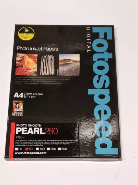 Fotospeed 7D589 - A4 - Foto glatte Perle 290 g/m Tintenstrahlpapier - 50er-Pack