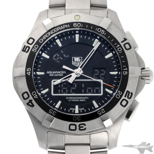 TAG HEUER TAG Heuer Aquaracer Chronotime Quartz CAF1010 SS Men s Watch 2110354
