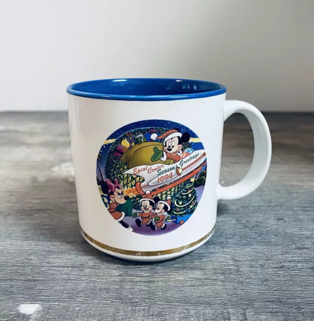 Vintage Mickey Mouse Disney Resorts Mug 1994 Epcot Center Collectible Cup