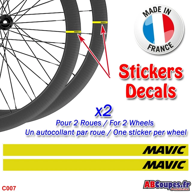 Autocollants Jante Vélo Route Mavic Cosmic SLR 40mm - Résistants Aux Intempéries