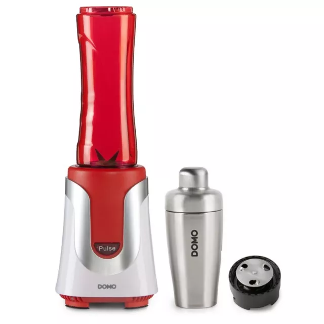 domo blender 0.6l 300w rouge / inox DO449BL my