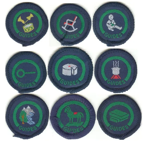 Unused UK Girl Guide Interest Badges 1995-1999