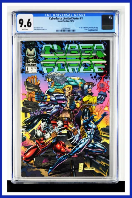 Cyberforce Limited Series #1 CGC Graded 9.6 Image/Top Cow 1992 Comic Book