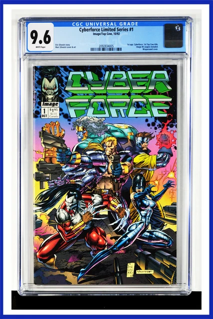Cyberforce Limited Series #1 CGC Graded 9.6 Image/Top Cow 1992 Comic Book