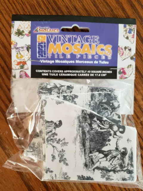 Jennifer Mosaic's - Mosaic Tile Pieces Black Toile - New In Package
