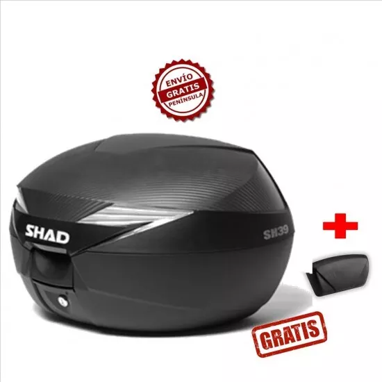 Baul Shad Sh39 Carbono+Respaldo+Envio Gratis