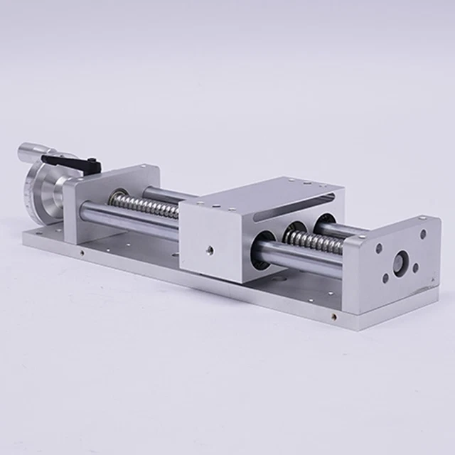 200MM MANUAL CROSS Sliding Table Linear Rail Slide Stage Actuator Table ...
