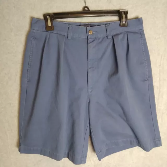 Polo Ralph Lauren Shorts Mens 32 (30x8.5) Blue Tyler Short Pleated Chino Preppy