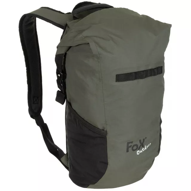 FoxOutdoor 30401B - Rucksack Dry Pak 18 - wasserdicht - gepolstert - Nylon- oliv