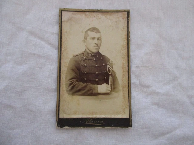 CDV Militaire 43ème Régiment – Pose Accoudée, épaulettes – Photo Ancienne Réf A39