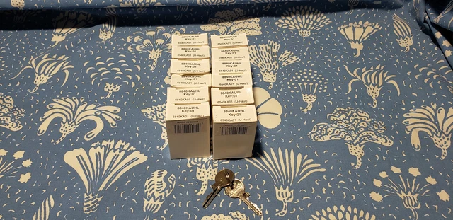 12 New In Box U-Haul Brass Padlocks All Keyed Alike KA