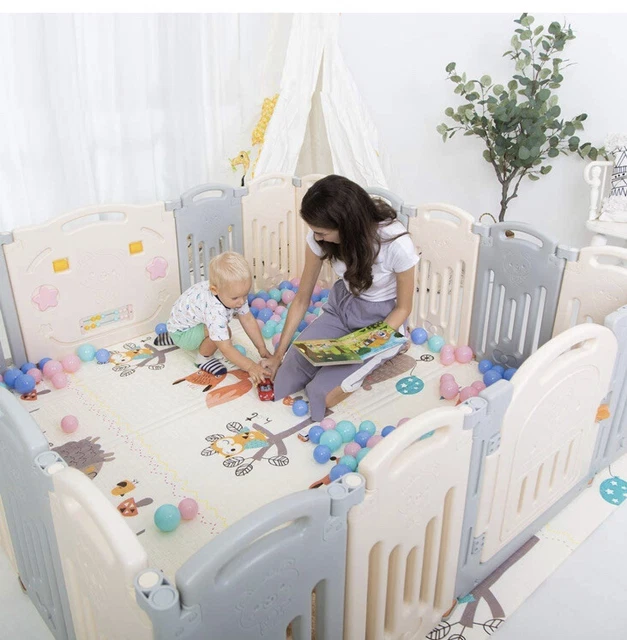 Baby Playpen, UANLAUO Foldable Toddler Play Yards