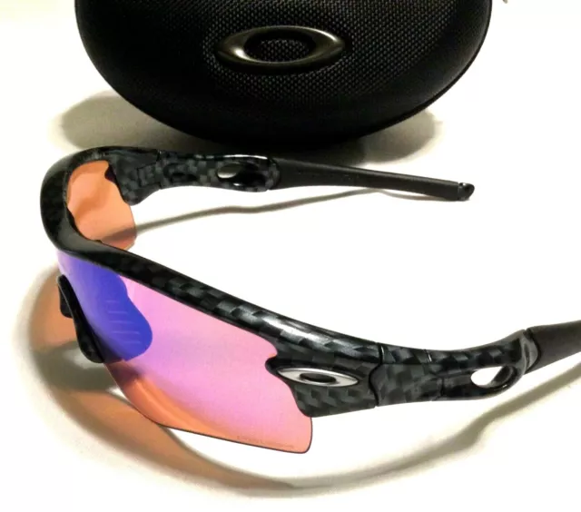 OAKLEY RADAR PATH SUNGLASSES Carbon Fiber Frames w/ Silver Icons & PRIZM Lens