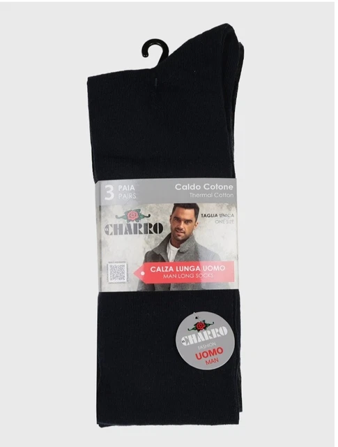 Charro 6 Paia Calze Work Uomo – Corte E Morbide In Cotone – Rinforzate Per Lavoro E Sport