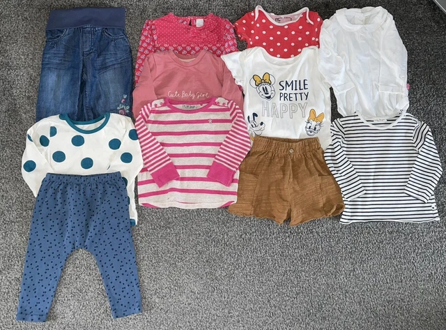 11 Item Baby Girls Clothing Bundle Size 6-9 Months Next Disney Jojo maman bebe