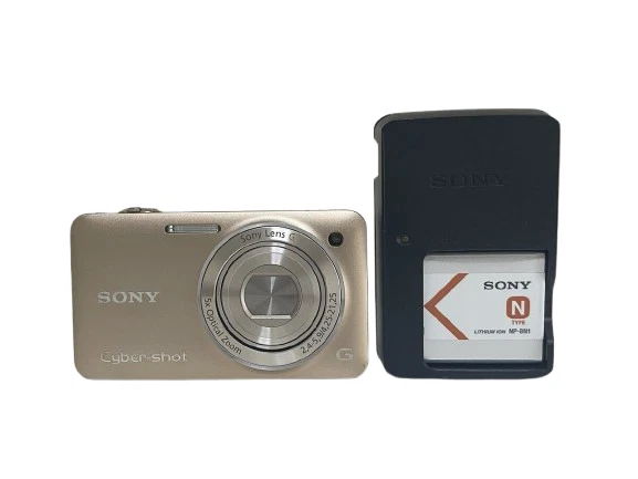 SONY CYBER-SHOT DSC-WX5 Gold Compact Digital Camera with Box