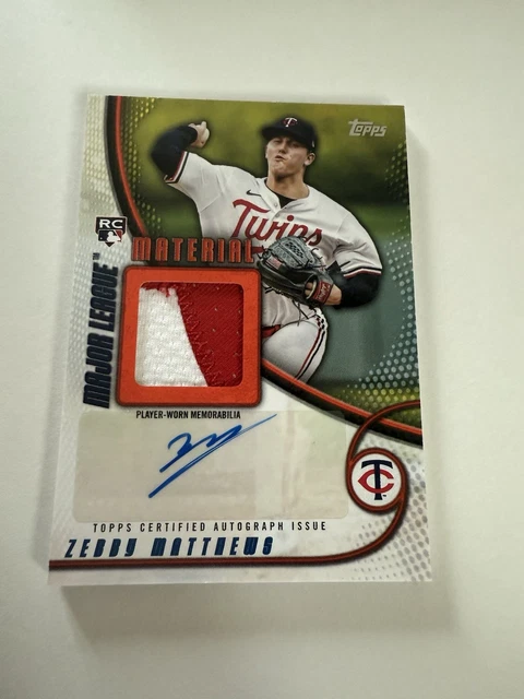 2025 TOPPS SERIES 2 ZEBBY MATTHEWS Major League Material