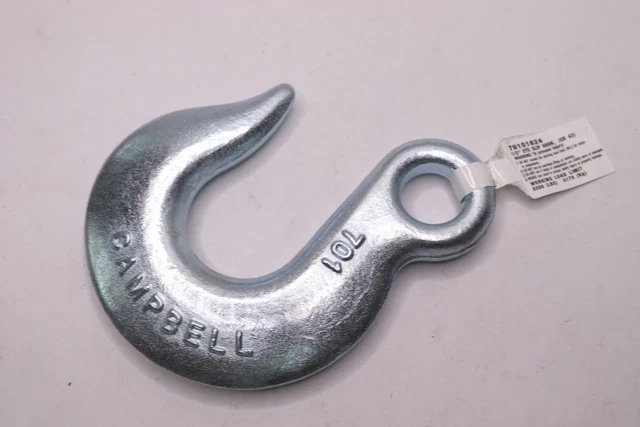 Campbell Eye Grab Hook Zinc Plated Forged Steel Grade 43 1/2" 9200 lbs T9001824 3