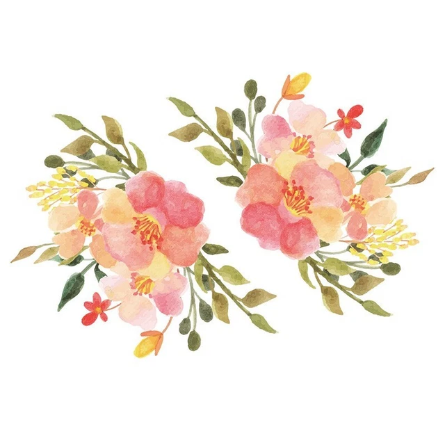 Creative Flower Rattan Refrigerator Cabinet Home Decoration20*30cm Wall Stickers