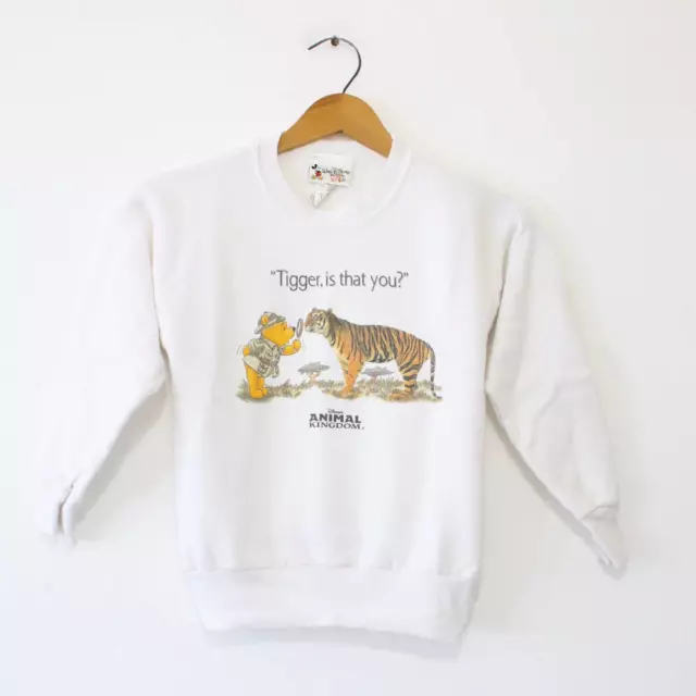 Vintage Kids Walt Disney Animal Kingdom Pooh Sweatshirt Small