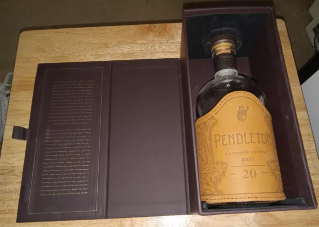 Empty Pendleton Canadian Whisky “Director’s Reserve” Empty Bottle Plus Box