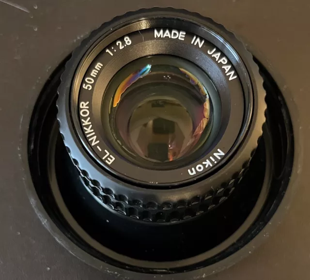 Nikon EL Nikkor 50mm f/2.8 N Enlarging Lens Vintage Pristine condition orig box