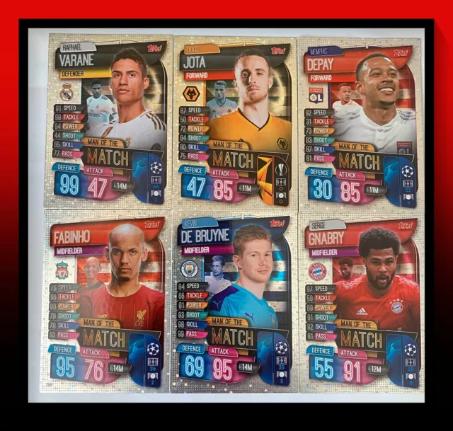 19-20 Topps Match Attax Champions League Trading Cards - Man of the Match