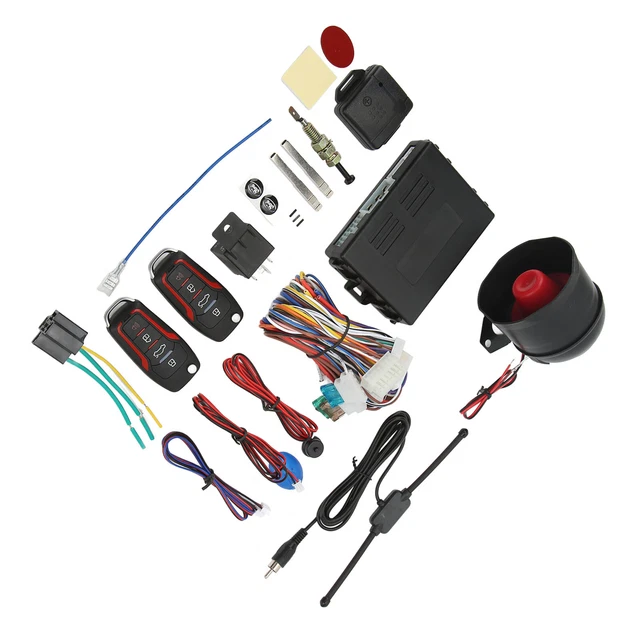 GS0 CAR ANTI Theft Alarm System Remotely Start Stop 12V Universal ...