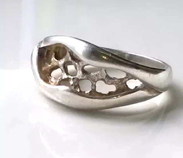 Franz Breuning Pforzheim Ring Silber 925 Modernist Brutalist Goldschmied antik