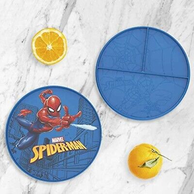 Marvel Spider-Man* Placas divididas para microondas 2 en 1*Juego de 2*NUEVAS