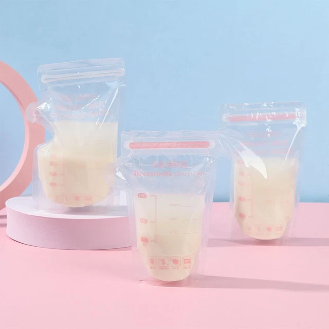 Bolsa de almacenamiento desechable de retención de frescura congelación bolsa de conservación con leche
