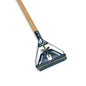 Easy Change Style Mop Handle Steel Head 60"L Hardwood
