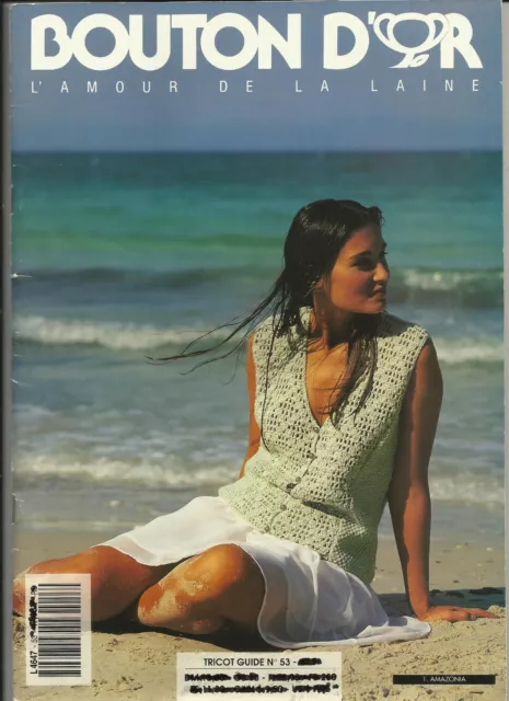 Livre Catalogue Tricot Crochet Femme Bouton D’or