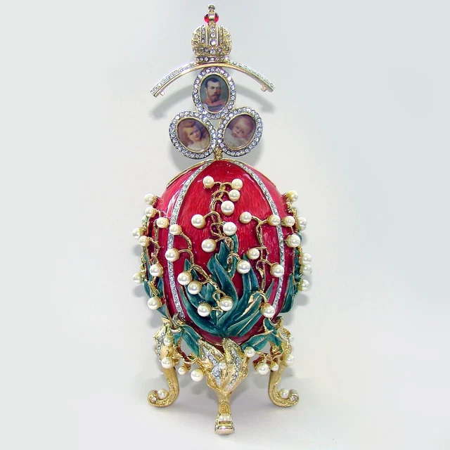 ŒUF DE FABERGÉ ÉMERAUDE ROYALE COPIE | Ma Poupée Russe