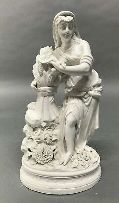 Vintage Antique Porcelain Blanc De Chine  Figural 13" Statue Of A Goddess