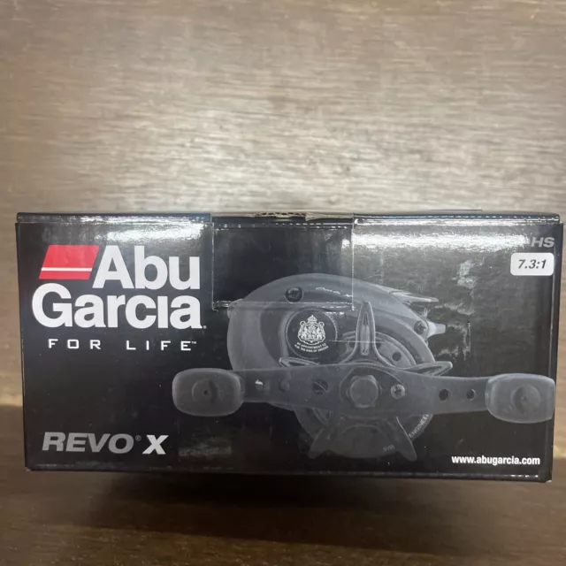 Abu Garcia Revo X Revo4 X-HS 7.3:1 Right Hand Baitcast Reel - Black NEW IN BOX