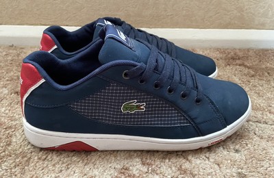 LACOSTE DEVIATION II Navy Blue Red Mens 