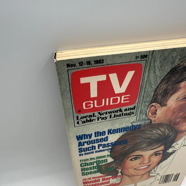 No Label Packing TV GUIDE- WHY the Kennedys Aroused Such Passions, November 1983 No ...