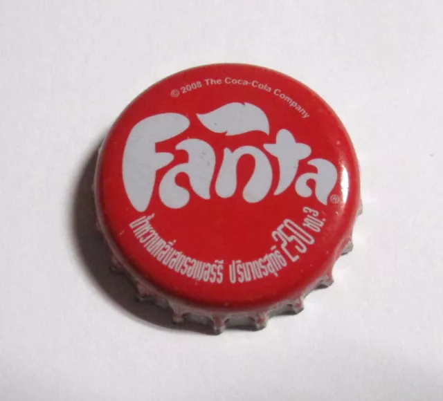 FANTA STRAWBERRY Soda Bottle Cap Crown THAILAND 2008 Metal Asia Collect 250ml TH