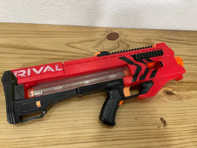 Nerf Rival MXV-1200 Motorized Red Blaster With Magazine.  Working.