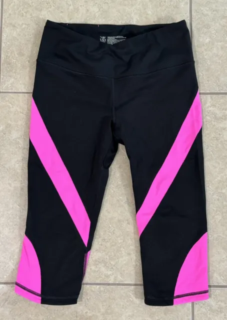 Victoria Secret VSX Sport Workout Gray W/Red Flare Fit Pants Womens Size  Medium