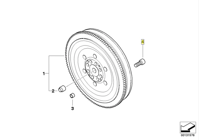 Genuine BMW E14 Torx Bolt – M12x1.75x75mm Grade 8.8 (Part 1222893)