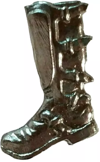 Motociclista, Chopper Moto - Botas de Combate Conector Pin de Solapa, Estaño