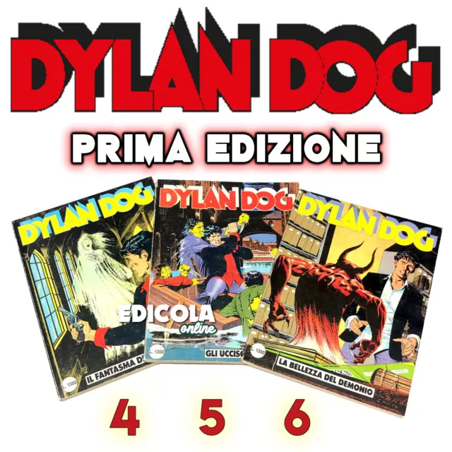 Lotto Fumetti di DYLAN DOG numero n. 4 5 6 Originale Prima Edizione Bonelli Rari