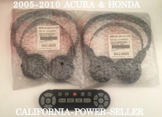 2005-2010 Acura MDX & Honda Pilot Odyssey OEM Wireless Headphones & DVD Remote